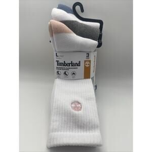 Timberland Woman’s Cushioned Crew Socks 3Pk Lg